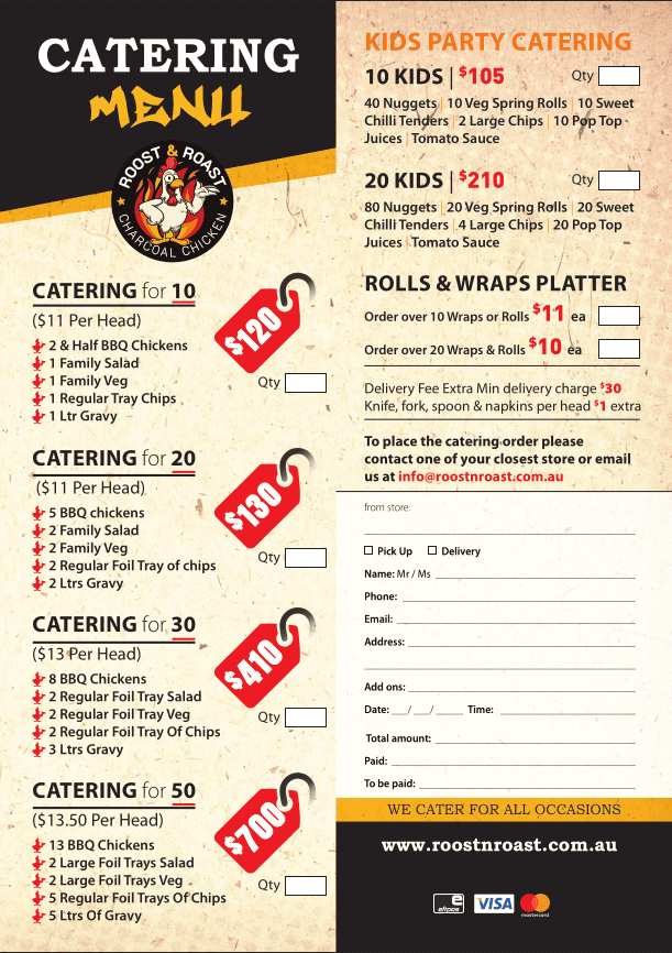 Catering Menu Page 2