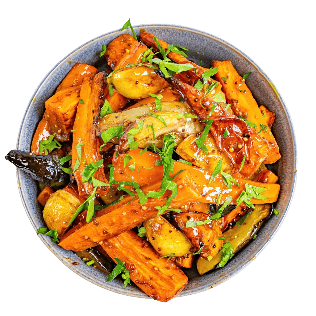Baked Honey Mustard Vegetables