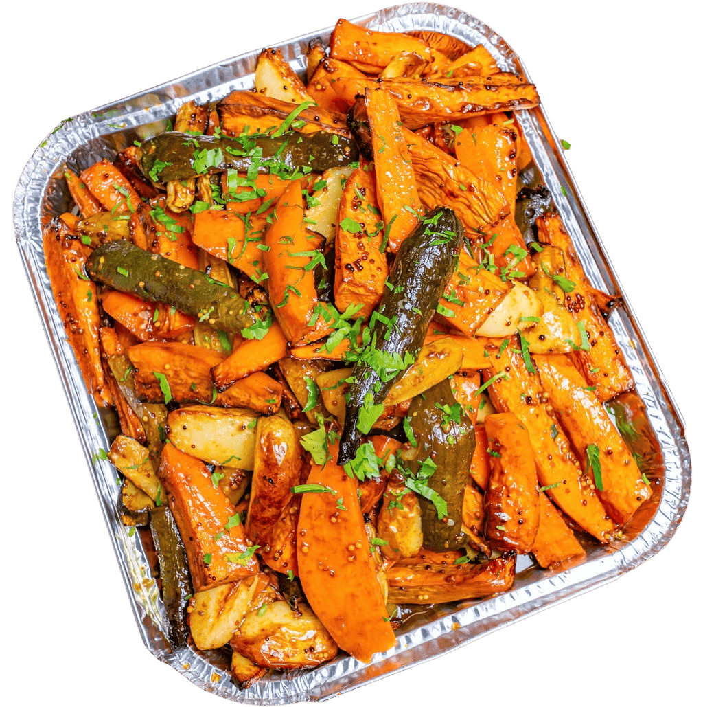 Steamed Vegetables with Mornay Sauce